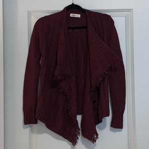 Maroon/Brown Hollister Shrug Sweater size Small